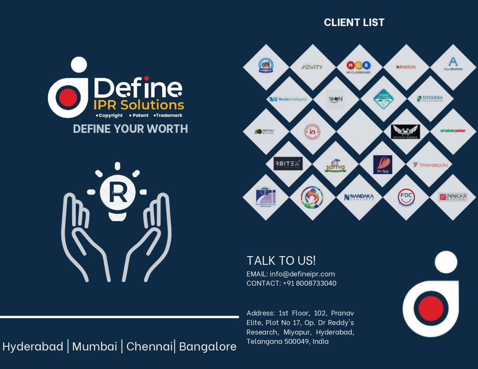DEFINE IPR Solutions – Trusted Experts in IPR & Intellectual Property Rights Protection