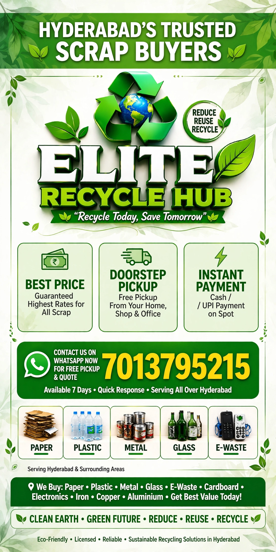 Elite recycling hub & scrap buyer hyderabad