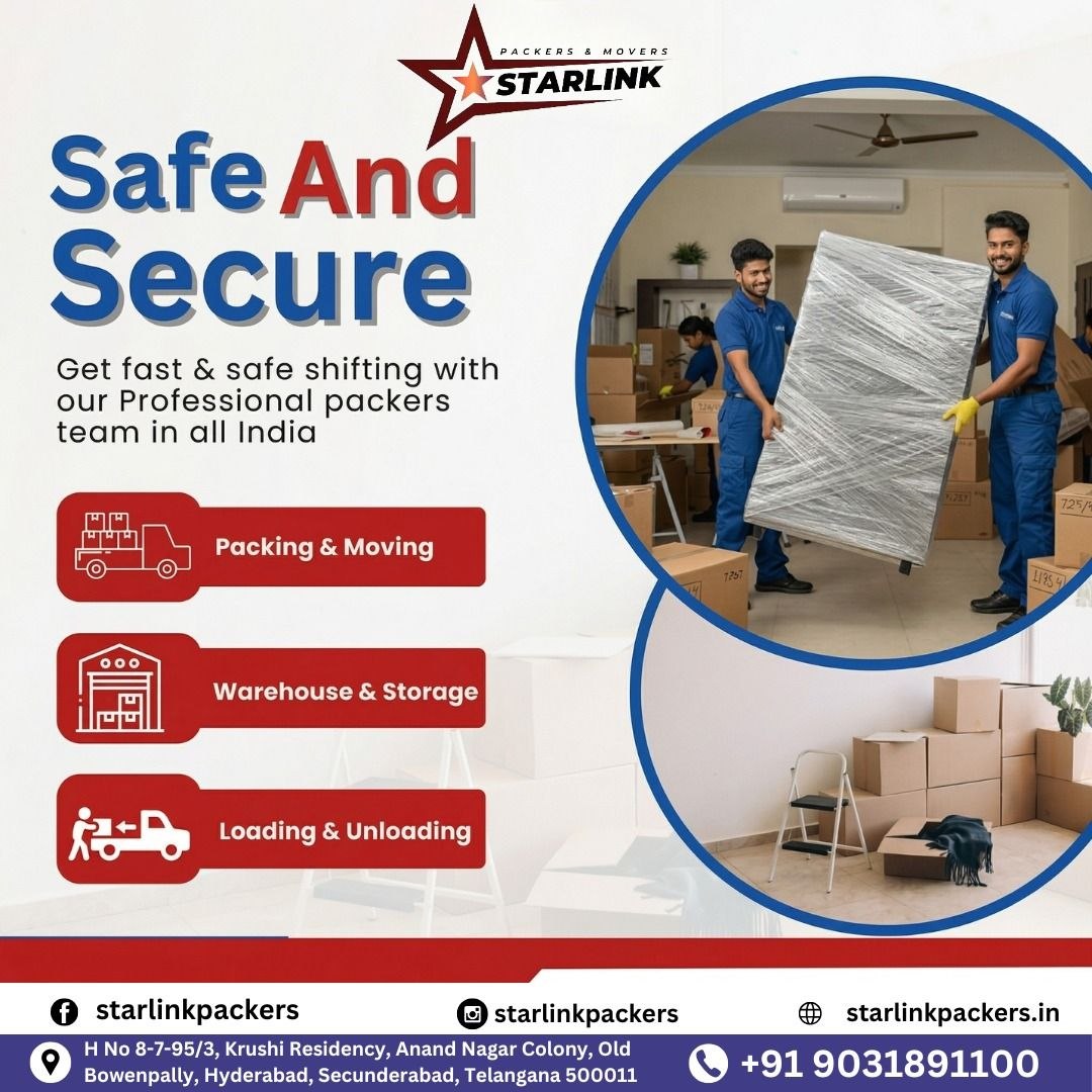 Starlink Packers and Movers Hyderabad