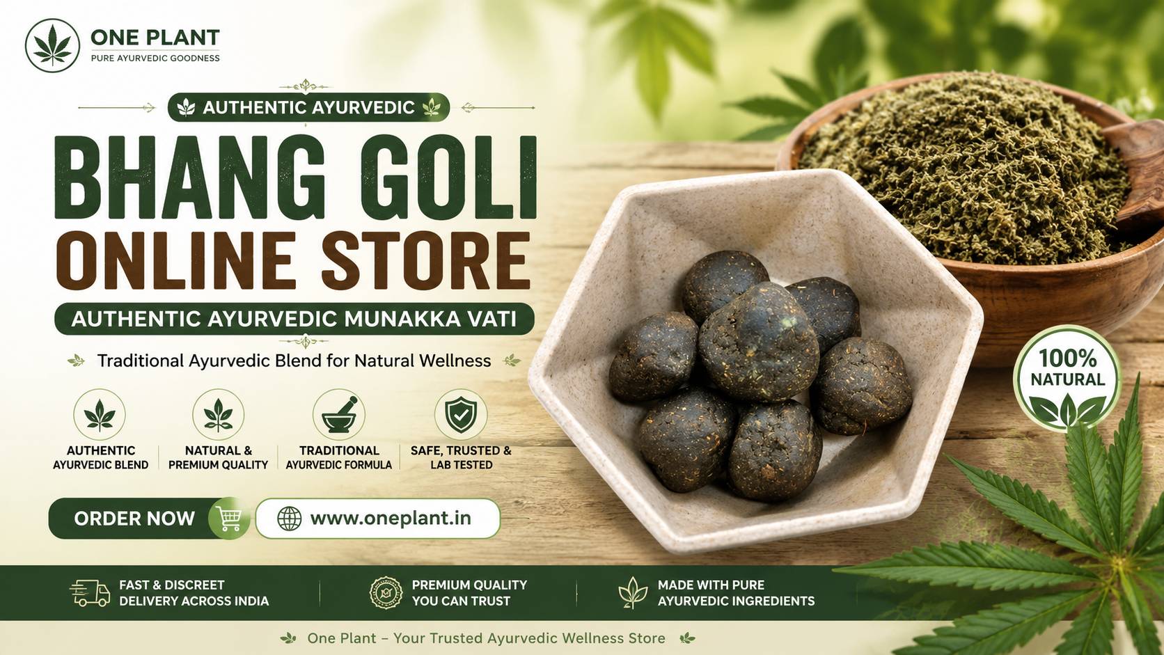 Buy Bhang Goli Online in India (Pack of 60) | Pure & Authentic